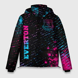 Куртка зимняя мужская Everton - neon gradient вертикально, цвет: 3D-черный