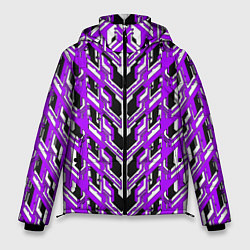Куртка зимняя мужская Фиолетовая техно броня, цвет: 3D-черный