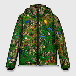 Куртка зимняя мужская Карта из Героев 3, цвет: 3D-черный
