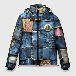 Куртка зимняя мужская Значок архитектора на джинсах, цвет: 3D-светло-серый