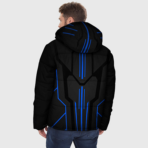 Мужская зимняя куртка Синяя броня - M-power / 3D-Красный – фото 4