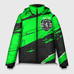 Куртка зимняя мужская Sporting sport green, цвет: 3D-черный