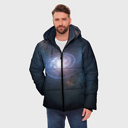 Куртка зимняя мужская Спиральная галактика, цвет: 3D-красный — фото 2