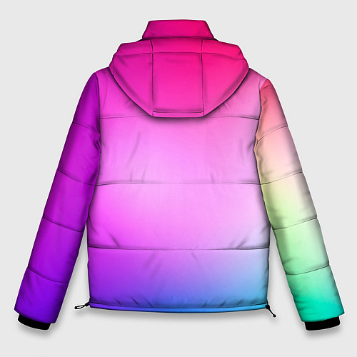 Мужская зимняя куртка Colorful gradient / 3D-Светло-серый – фото 2