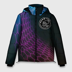 Куртка зимняя мужская Ajax футбольная сетка, цвет: 3D-черный