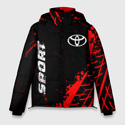 Куртка зимняя мужская Toyota red sport tires, цвет: 3D-черный