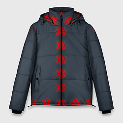 Куртка зимняя мужская Этно - темный, цвет: 3D-черный