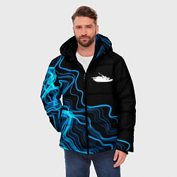 Куртка зимняя мужская Papa Roach sound wave, цвет: 3D-черный — фото 2