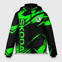 Куртка зимняя мужская Skoda - green uniform, цвет: 3D-светло-серый