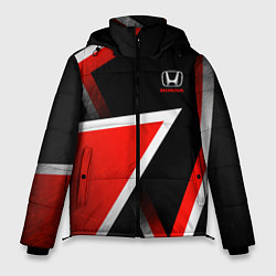 Куртка зимняя мужская Honda - красные треугольники, цвет: 3D-красный