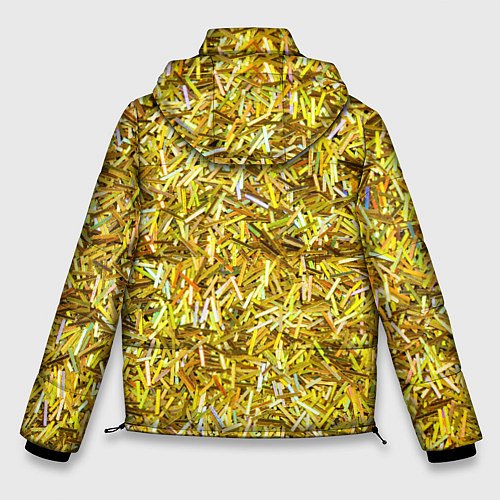 Мужская зимняя куртка Золотые ленточки / 3D-Светло-серый – фото 2
