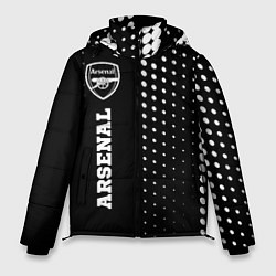 Мужская зимняя куртка Arsenal sport на темном фоне по-вертикали