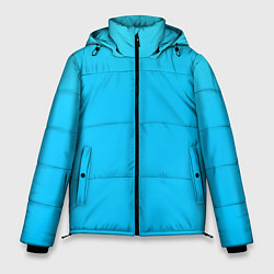 Куртка зимняя мужская Мягкий градиент ярко-голубой, цвет: 3D-светло-серый