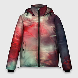 Куртка зимняя мужская Космическая аномалия, цвет: 3D-красный