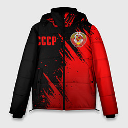Куртка зимняя мужская СССР - черно-красный, цвет: 3D-черный