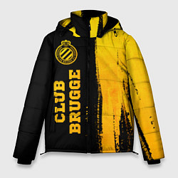 Мужская зимняя куртка Club Brugge - gold gradient по-вертикали