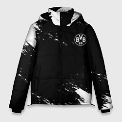 Куртка зимняя мужская Borussia краски чёрно белый, цвет: 3D-светло-серый
