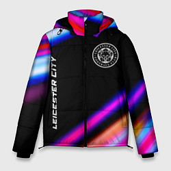 Куртка зимняя мужская Leicester City speed game lights, цвет: 3D-черный