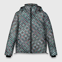 Куртка зимняя мужская Тёмный бирюзовый текстурированный, цвет: 3D-светло-серый