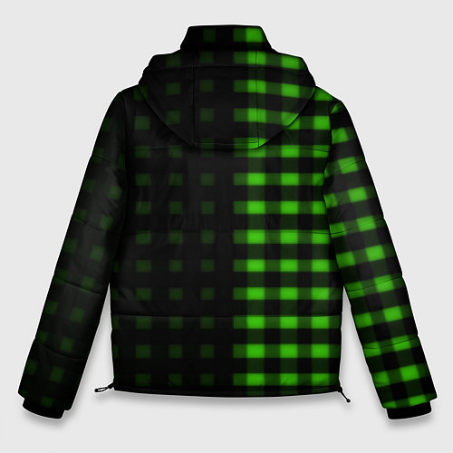 Мужская зимняя куртка Skoda pattern geometry / 3D-Светло-серый – фото 2