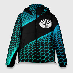 Куртка зимняя мужская Daewoo electro hexagon, цвет: 3D-черный