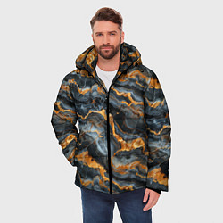 Куртка зимняя мужская Мраморное золото, цвет: 3D-светло-серый — фото 2