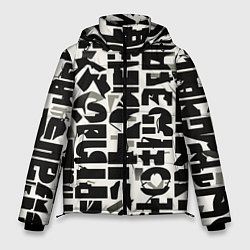 Куртка зимняя мужская Тайные знаки, цвет: 3D-светло-серый