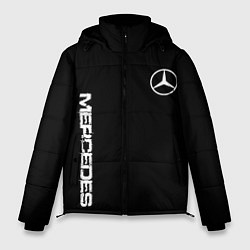 Куртка зимняя мужская Mercedes benz logo white auto, цвет: 3D-красный