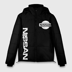 Куртка зимняя мужская Nissan logo white auto, цвет: 3D-светло-серый