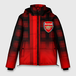 Куртка зимняя мужская Arsenal fc sport geometry steel, цвет: 3D-черный