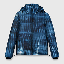 Мужская зимняя куртка Японская абстракция шибори