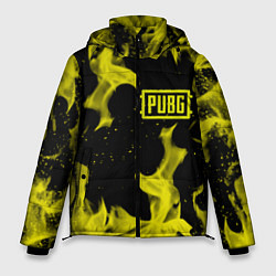 Мужская зимняя куртка PUBG жёлтый огонь