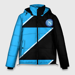 Куртка зимняя мужская Napoli fc geometry blue, цвет: 3D-черный