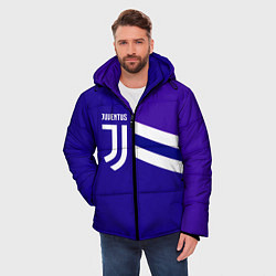 Куртка зимняя мужская Juventus sport geometry line, цвет: 3D-красный — фото 2