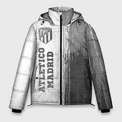 Куртка зимняя мужская Atletico Madrid - white gradient по-вертикали, цвет: 3D-черный