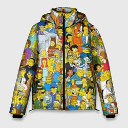 Куртка зимняя мужская Simpsons Stories, цвет: 3D-светло-серый