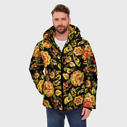 Куртка зимняя мужская Хохлома, цвет: 3D-черный — фото 2