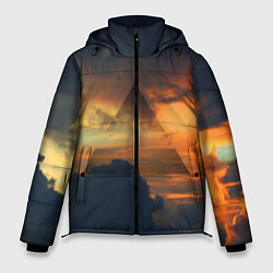 Куртка зимняя мужская 30 seconds to mars, цвет: 3D-черный