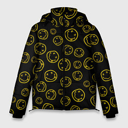 Куртка зимняя мужская Nirvana Pattern, цвет: 3D-черный