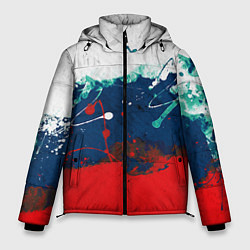 Куртка зимняя мужская Триколор РФ, цвет: 3D-черный