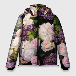 Мужская зимняя куртка Весенние цветы