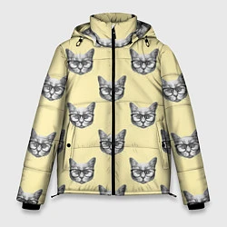 Куртка зимняя мужская Котик, цвет: 3D-красный