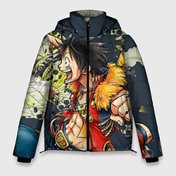 Куртка зимняя мужская One Piece, цвет: 3D-красный