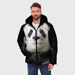 Куртка зимняя мужская Взгляд пандочки, цвет: 3D-черный — фото 2