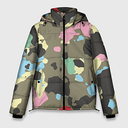 Куртка зимняя мужская Камуфляж: микс цветов, цвет: 3D-красный