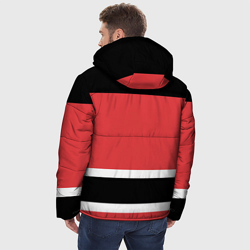 Мужская зимняя куртка New Jersey Devils / 3D-Красный – фото 4