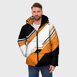 Куртка зимняя мужская CS:GO Asiimov, цвет: 3D-светло-серый — фото 2