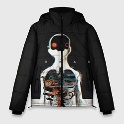 Куртка зимняя мужская Three Days Grace: Skeleton, цвет: 3D-светло-серый