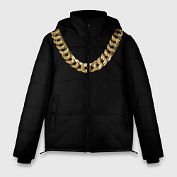 Куртка зимняя мужская Золотая цепь, цвет: 3D-черный