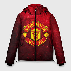 Куртка зимняя мужская Манчестер Юнайтед, цвет: 3D-черный
